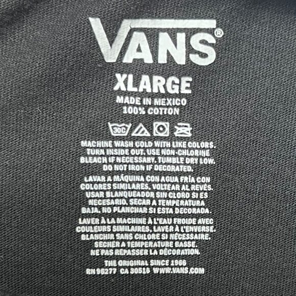 🔥 Vans Black Long Sleeve Logo Tee – Size XL 🔥 - Picture 6 of 6